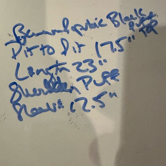 Banana Republic SS Crepe Puff Short Sleeve Top Blouse Black Shirt 2022 Small - Picture 9 of 12